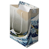 De grote golf van Kanagawa Medium Cadeauzakje (Voorkant Gekanteld)
