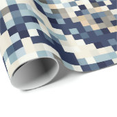 De grote golf van Kanagawa met 8 bits Pixel Art Cadeaupapier (Rol Hoek)