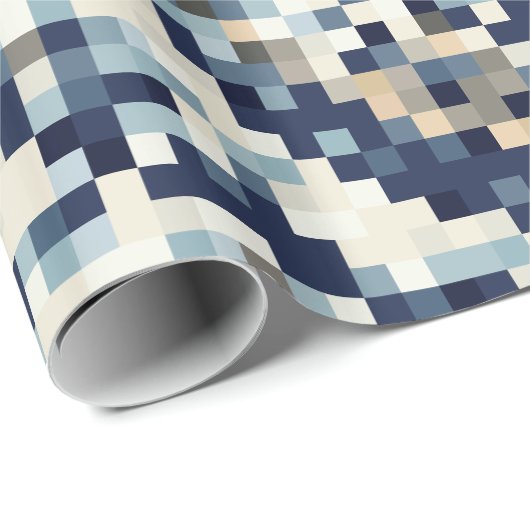 De grote golf van Kanagawa met 8 bits Pixel Art Cadeaupapier (Rol Hoek)