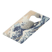 De grote golf van Kanagawa met 8 bits Pixel Art Creditkaart Flessenopener (Voorkant Gekanteld)