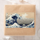 De grote golf van Kanagawa met 8 bits Pixel Art Etiket (Insitu)