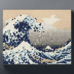 De grote golf van Kanagawa met 8 bits Pixel Art Fotoplaat<br><div class="desc">De Grote Golf van Kanagawa (神 奈 沖 裏)  8 Bit Pixel Tsunami Art. Wereldbol Trotters is gespecialiseerd in idiosyncratische beelden uit het hele wereldbol. Hier vindt u unieke Wenskaarten,  Briefkaarten,  Posters,  Muismatten en meer.</div>