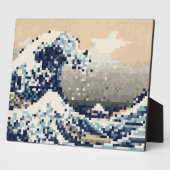 De grote golf van Kanagawa met 8 bits Pixel Art Fotoplaat (Zijkant)
