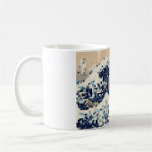 De grote golf van Kanagawa met 8 bits Pixel Art Koffiemok (Links)