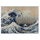 De grote golf van Kanagawa met 8 bits Pixel Art Snijplank (Voorkant)