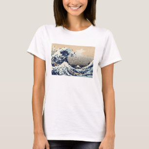 De grote golf van Kanagawa met 8 bits Pixel Art T-shirt