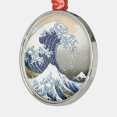 De grote golf van Kanagawa Metalen Ornament (Links)