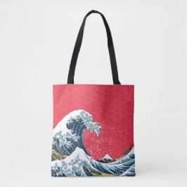 De Grote Golf van Kanagawa Modern Pop Tote Bag