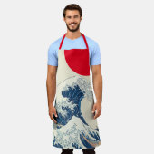 De grote golf van Kanagawa Modern Twist Schort (Gedragen)
