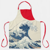 De grote golf van Kanagawa Modern Twist Schort (Voorkant)