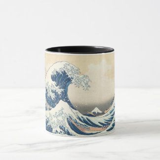 De Grote Golf van Kanagawa Mok