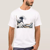 De Grote Golf van Kanagawa Mount Fuji Japan T-shirt (Voorkant)