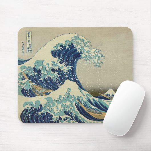 De Grote Golf van Kanagawa Muismat (Met muis)