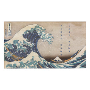 De Grote Golf van Kanagawa Naambadge