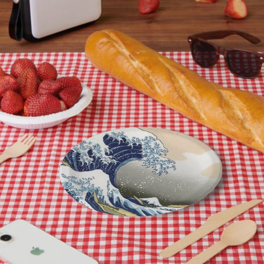 De grote golf van Kanagawa Papieren Bordje (Picknick)
