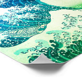 De grote golf van Kanagawa Poster (Hoek)