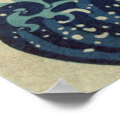 De Grote Golf van Kanagawa Poster (Hoek)