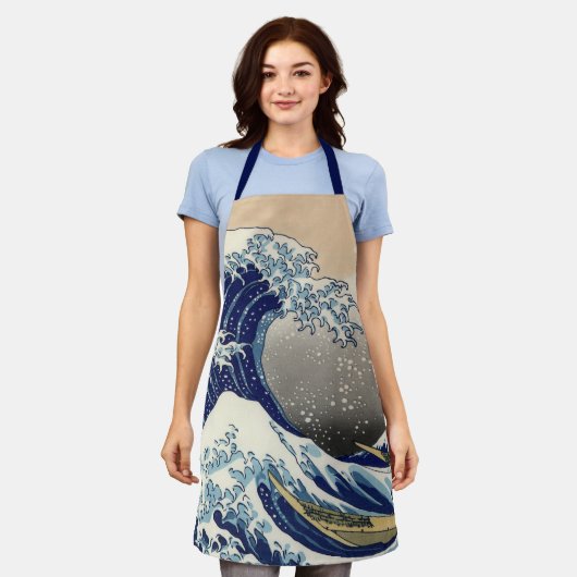 De grote golf van Kanagawa Schort (Gedragen)