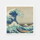 De Grote Golf van Kanagawa Servet (Voorkant)