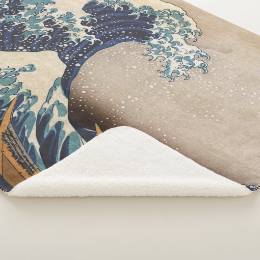 De Grote Golf van Kanagawa Sherpa Deken (3/4)