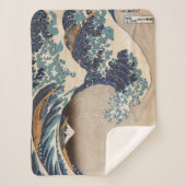 De Grote Golf van Kanagawa Sherpa Deken (Voorkant)