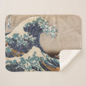 De Grote Golf van Kanagawa Sherpa Deken (Voorkant (horizontaal))