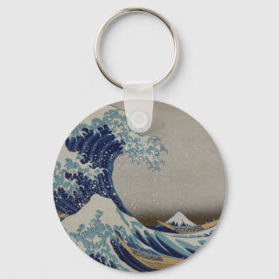 De Grote Golf van Kanagawa Sleutelhanger