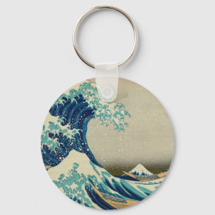 De Grote Golf van Kanagawa Sleutelhanger