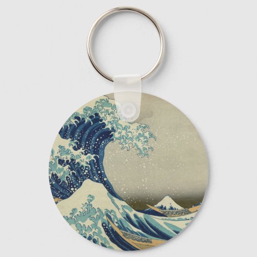 De Grote Golf van Kanagawa Sleutelhanger (Voorkant)