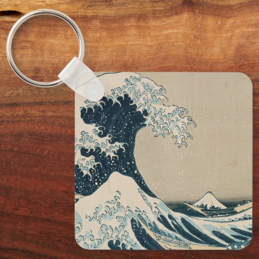 De Grote Golf van Kanagawa Sleutelhanger (Voorkant)