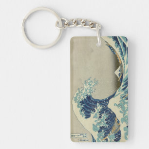 De Grote Golf van Kanagawa Sleutelhanger
