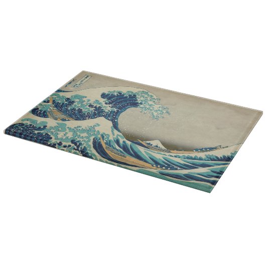 De Grote Golf van Kanagawa Snijplank (Hoek)