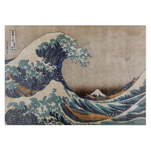 De Grote Golf van Kanagawa Snijplank (Voorkant)