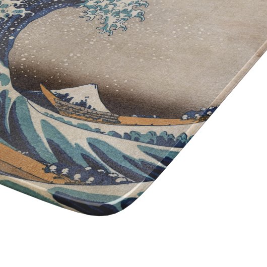 De Grote Golf van Kanagawa Snijplank (Hoek)