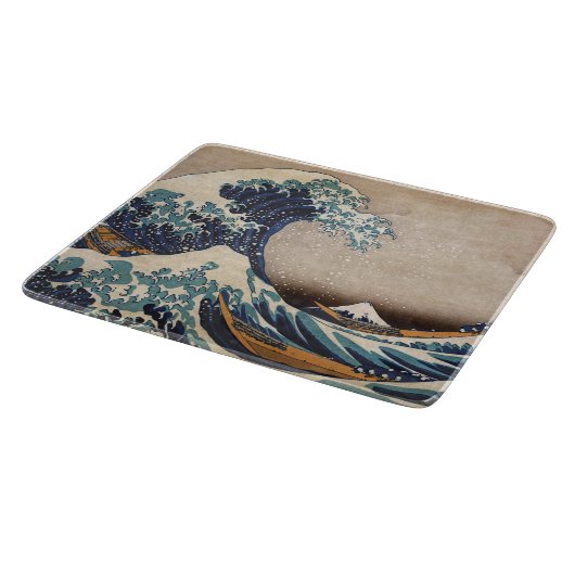 De Grote Golf van Kanagawa Snijplank (Hoek)