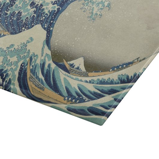 De Grote Golf van Kanagawa Snijplank (Hoek)