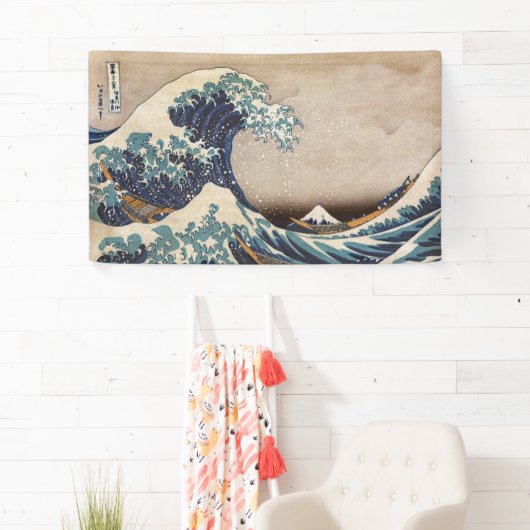 De Grote Golf van Kanagawa Spandoek (Insitu)
