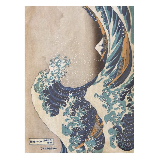 De Grote Golf van Kanagawa Tafelkleed (Voorkant)