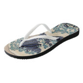 De Grote Golf van Kanagawa Teenslippers (Schuin)
