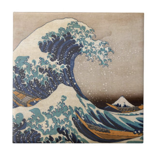 De Grote Golf van Kanagawa Tegeltje