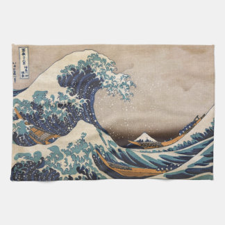 De Grote Golf van Kanagawa Theedoek