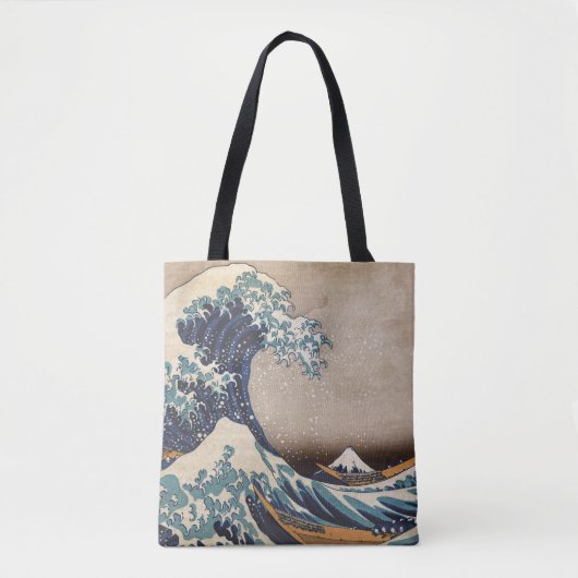 De Grote Golf van Kanagawa Tote Bag (Voorkant)
