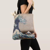 De Grote Golf van Kanagawa Tote Bag (Dichtbij)