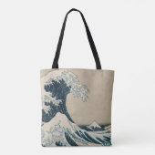 De Grote Golf van Kanagawa Tote Bag (Achterkant)