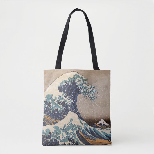 De Grote Golf van Kanagawa Tote Bag (Voorkant)