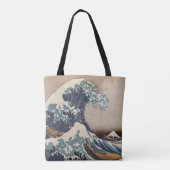 De Grote Golf van Kanagawa Tote Bag (Achterkant)