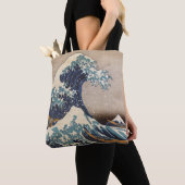 De Grote Golf van Kanagawa Tote Bag (Dichtbij)