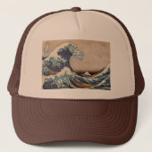 De Grote Golf van Kanagawa Trucker Pet (Voorkant)