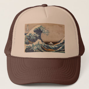 De Grote Golf van Kanagawa Trucker Pet