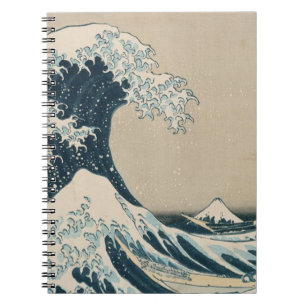 De Grote Golf van Kanagawa, Uitzichten van de berg Notitieboek